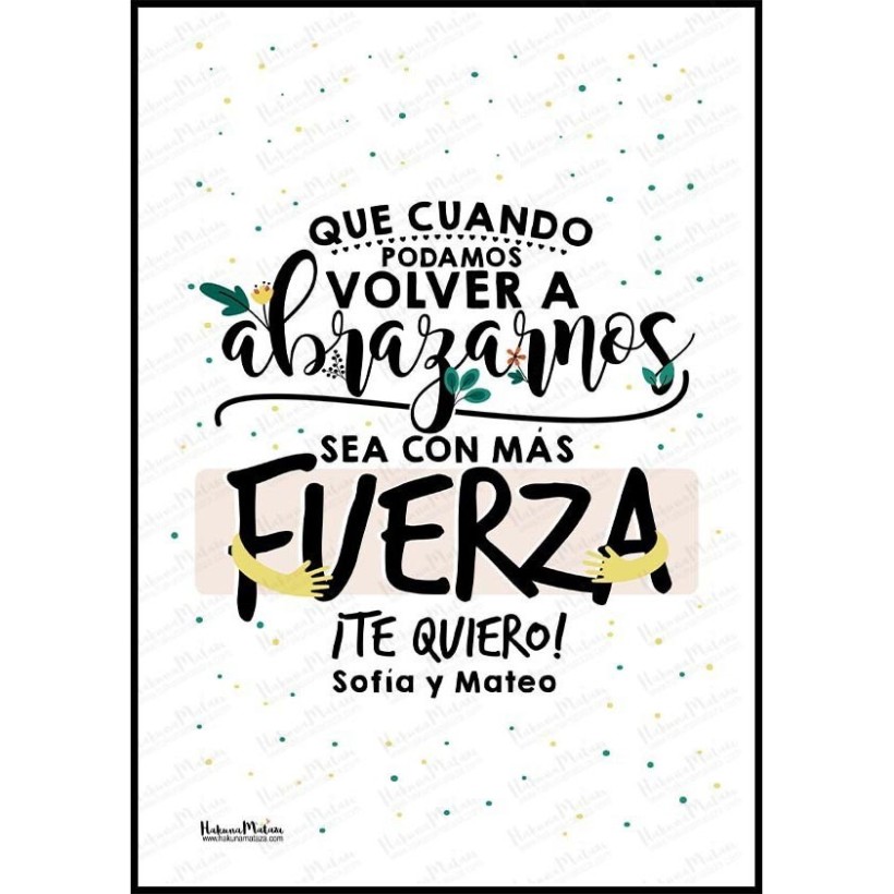 Lámina personalizada - Que cuando podamos volver a...
