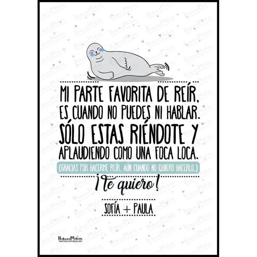 Lámina personalizada - Mi parte favorita de reír