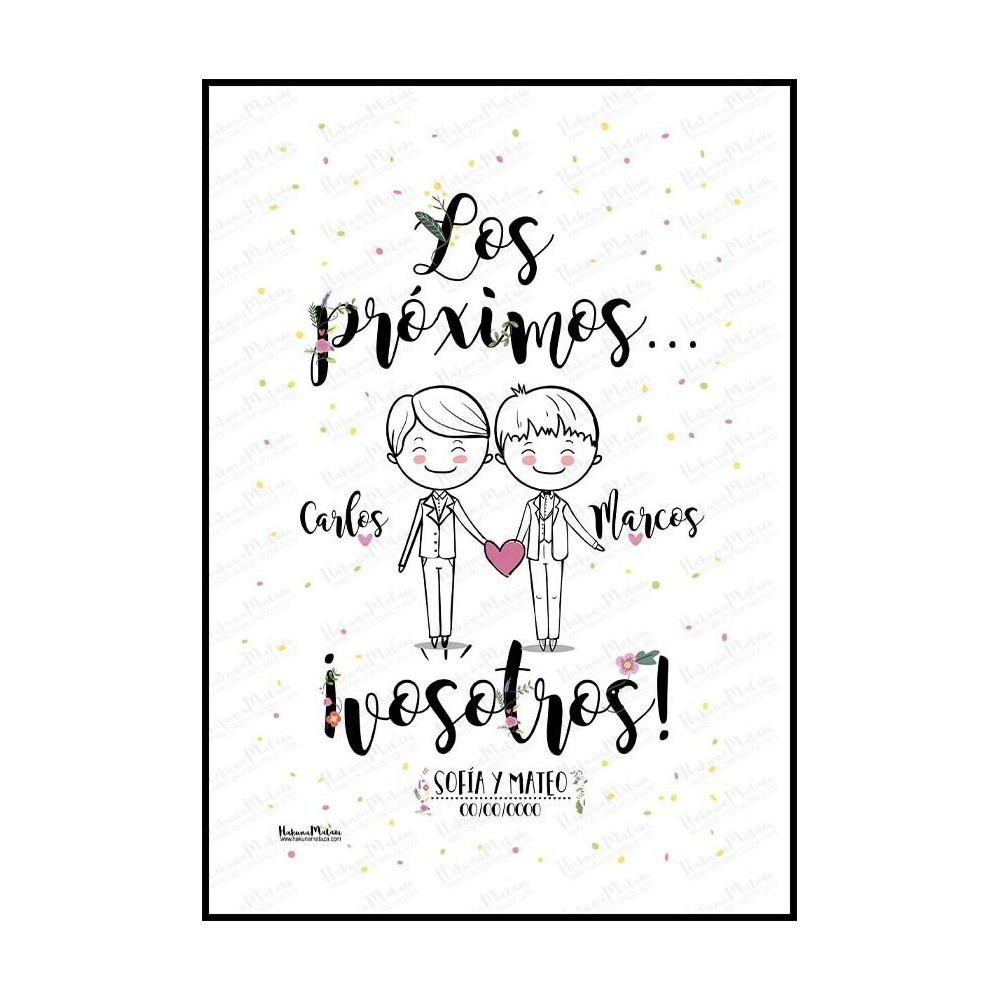 Lámina - Los próximos vosotros - hombre + hombre