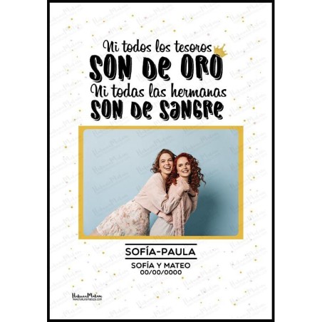 Lámina personalizada con foto - Ni todos los tesoros