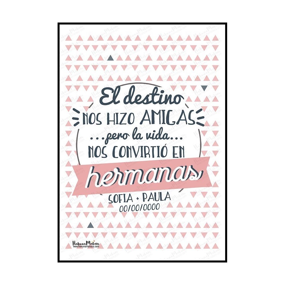 Lámina personalizada - Un destino que nos unió