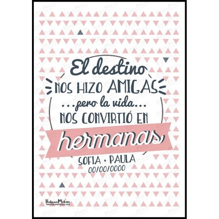 Lámina personalizada - Un destino que nos unió