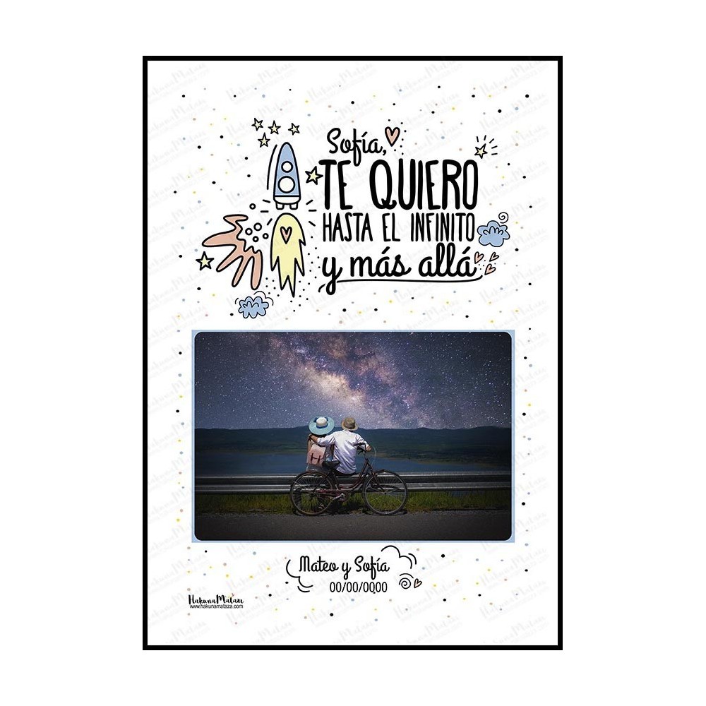 Lámina con foto - Hasta el infinito y más allá