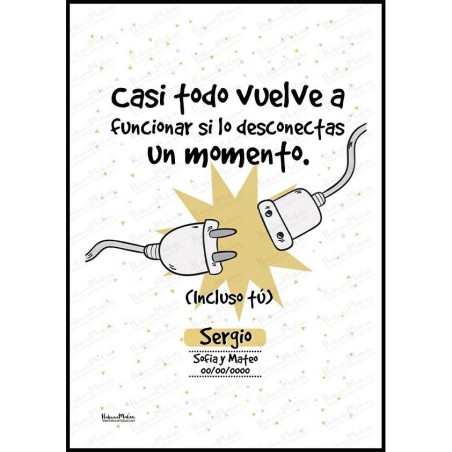 Lámina personalizada - Casi todo vuelve a funcionar