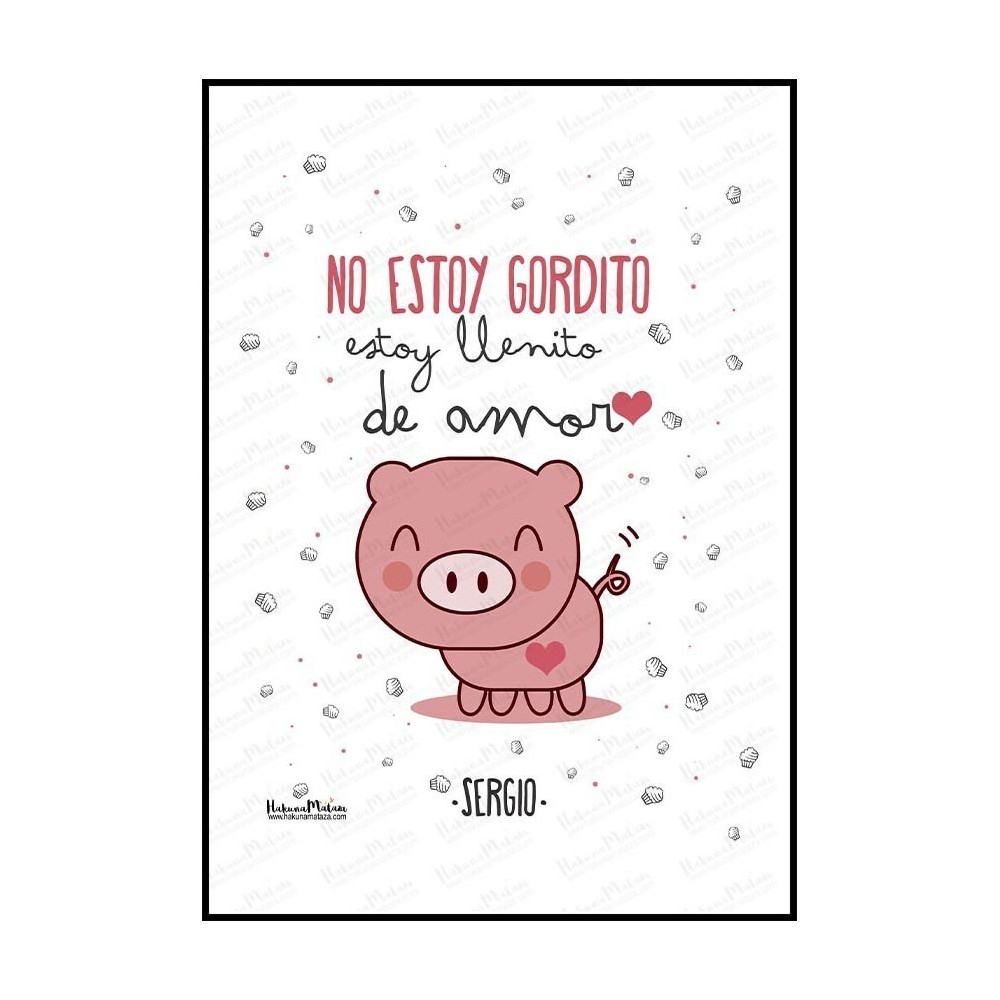Lámina - No estoy gordito