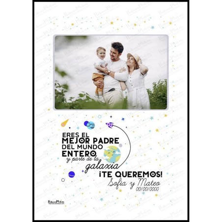 Lámina personalizada con foto - El mejor del mundo entero