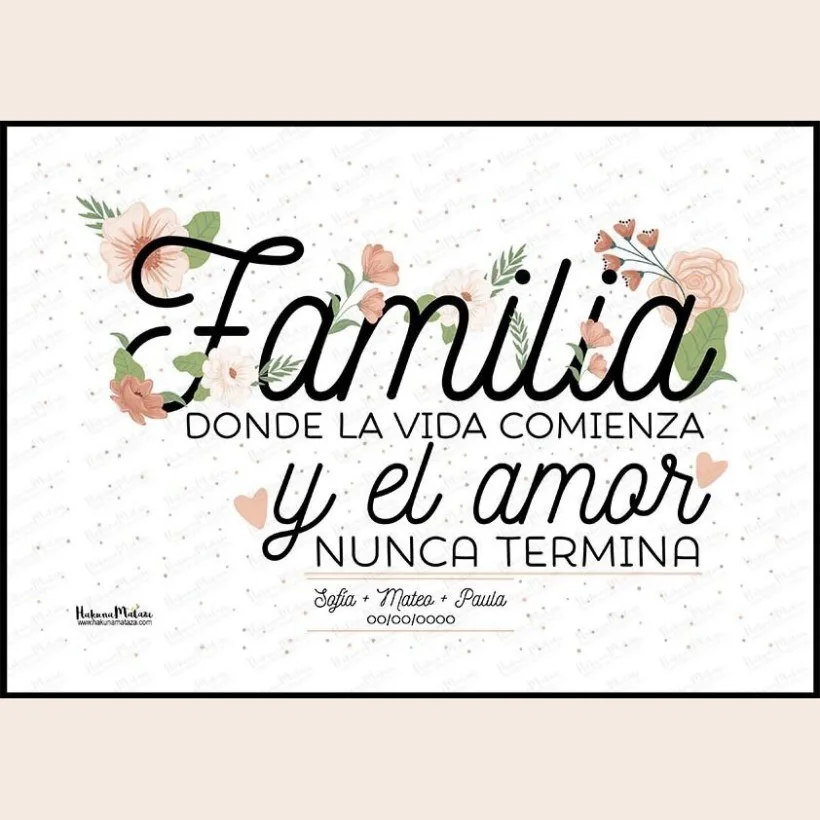 Lámina personalizada - Familia 2