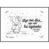 Lámina personalizada - Algo nos dice (mujer+mujer)