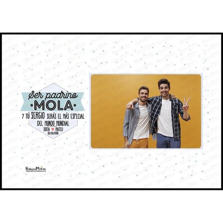 Lámina personalizada con foto - Ser parte padrino / madrina mola Lámina personalizada con foto - Ser parte padrino / madrina mola