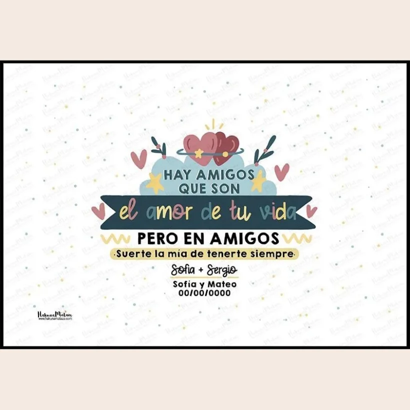 Lámina personalizada - Hay personas que son el amor de tu vida 2