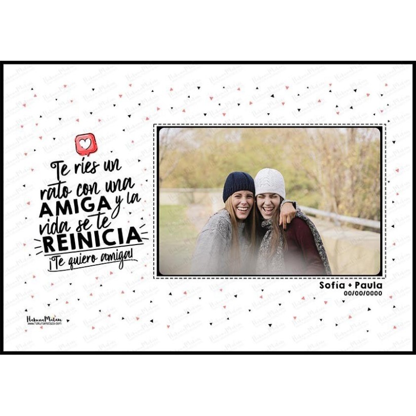 Lámina con foto personalizada - HERMANO cuántas cosas hemos compartido