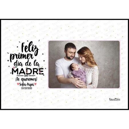 Lámina personalizada con foto - Feliz primer Día de la Madre