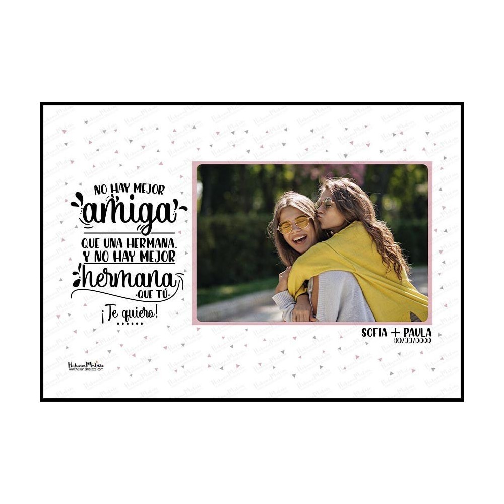 Lámina personalizada con foto - No hay mejor compañía que tú