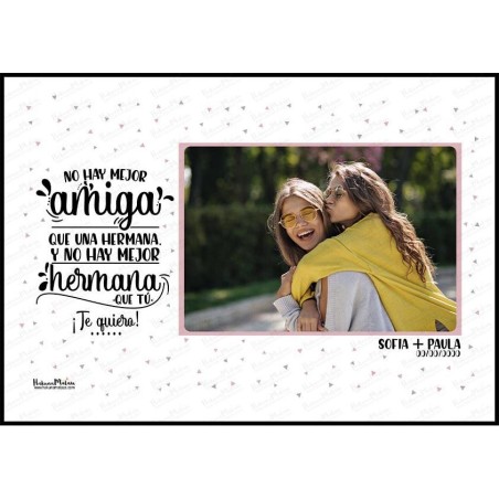Lámina personalizada con foto - No hay mejor compañía que tú Lámina personalizada con foto - No hay mejor compañía que tú