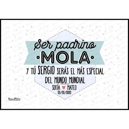Lámina personalizada - Ser parte de tu boda mola Lámina personalizada - Ser parte de tu boda mola