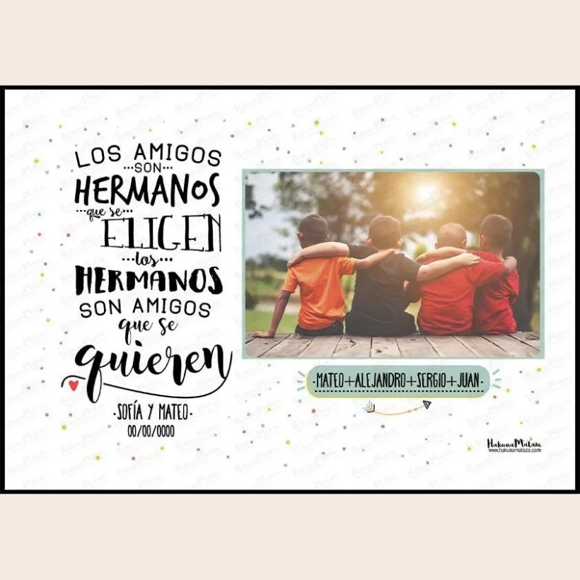 Lámina personalizada con foto - Las personas que se eligen 2