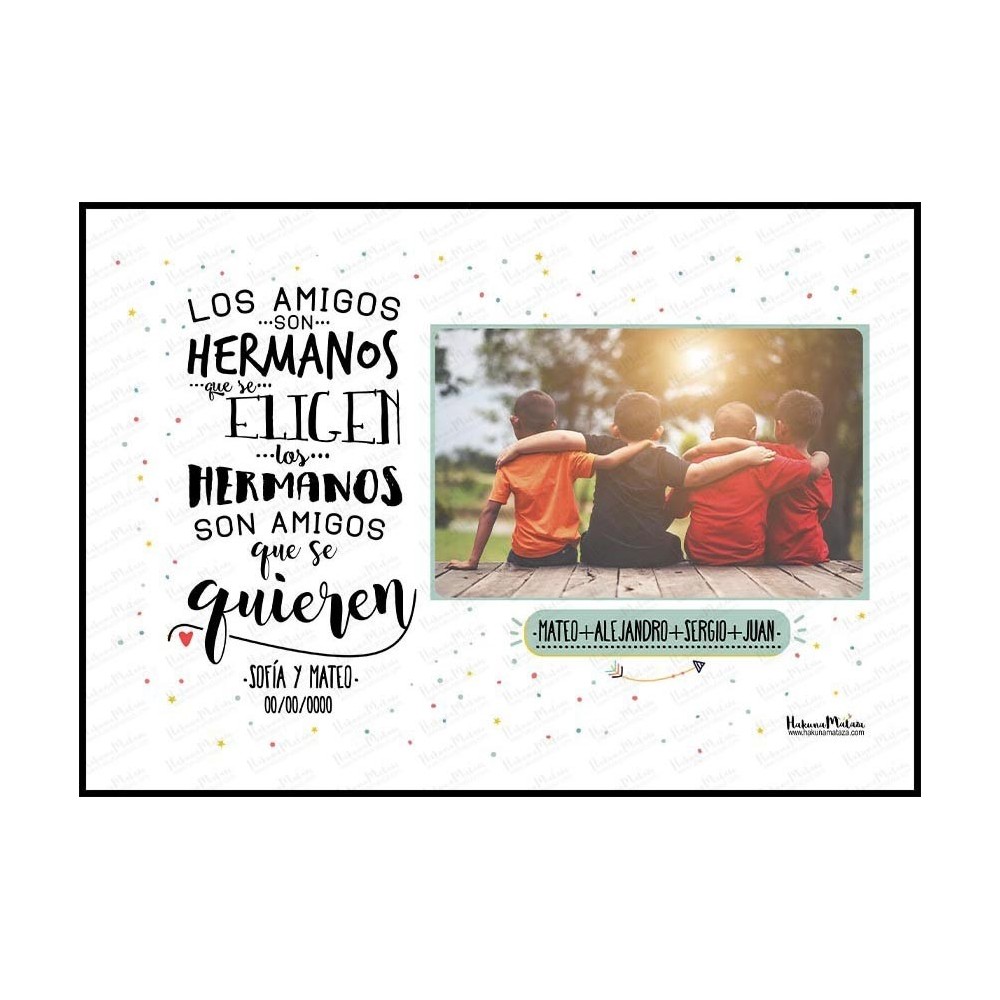 Lámina personalizada con foto - Las personas que se eligen