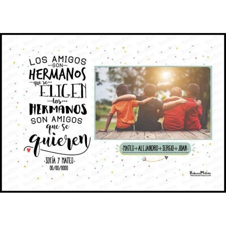 Lámina personalizada con foto - Las personas que se eligen