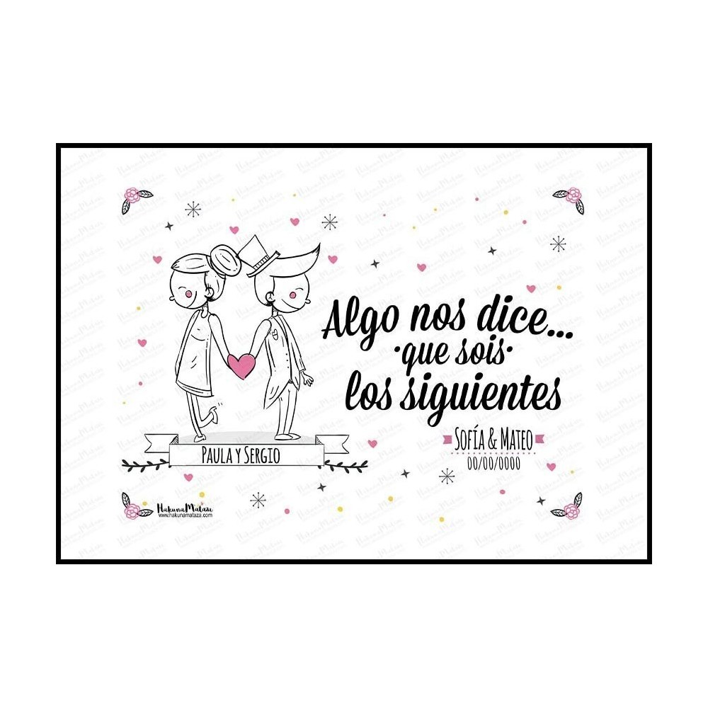 Lámina personalizada - Algo nos dice