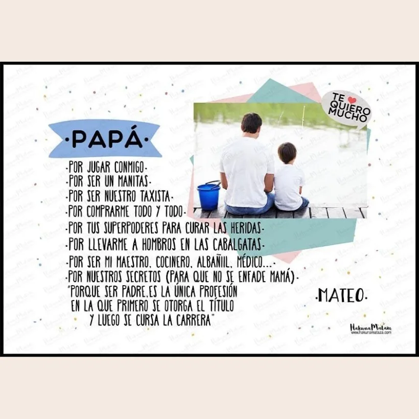 Lámina personalizada con foto - Te quiero porque... | Hakuna Mataza 2