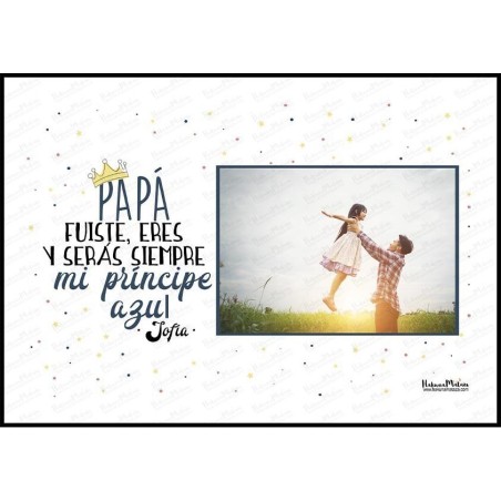 Lámina personalizada con foto - Mi príncipe azul