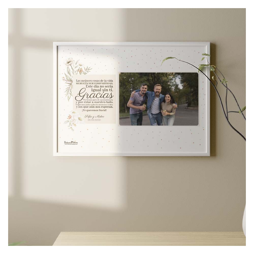 Lámina personalizada con foto - Las mejores cosas