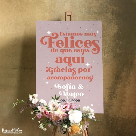 Cartel de bienvenida - Moderno