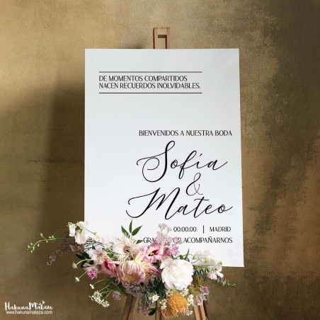 Cartel de bienvenida - Minimalista