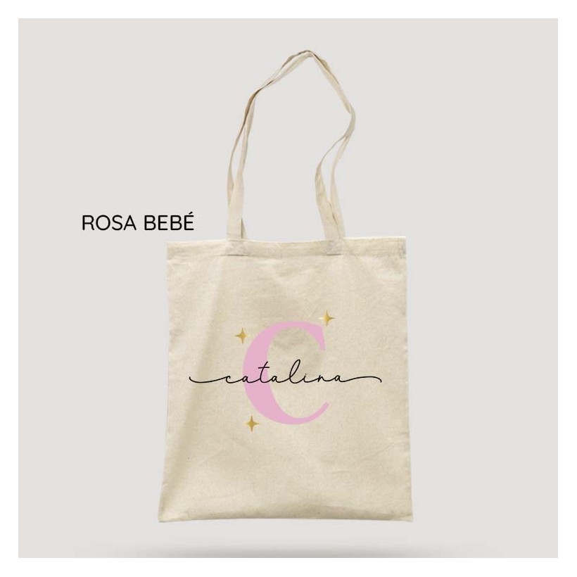 Tote Bag personalizado - Inicial y Nombre