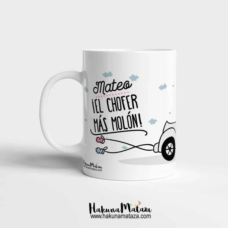 Taza personalizada - El chófer más molón de la boda | Hakuna Mataza