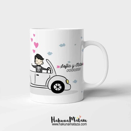 Taza personalizada - El chófer más molón de la boda Taza personalizada - El chófer más molón de la boda