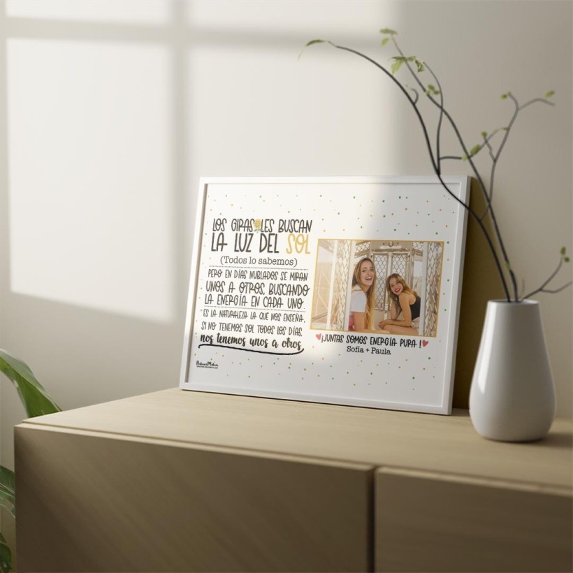 Lámina personalizada con foto - Girasoles