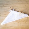 Percha personalizada madera blanca