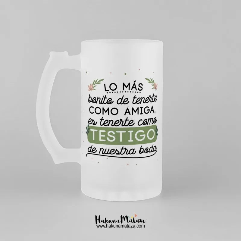 Jarra de cristal personalizada - Lo más bonito | Hakuna Mataza