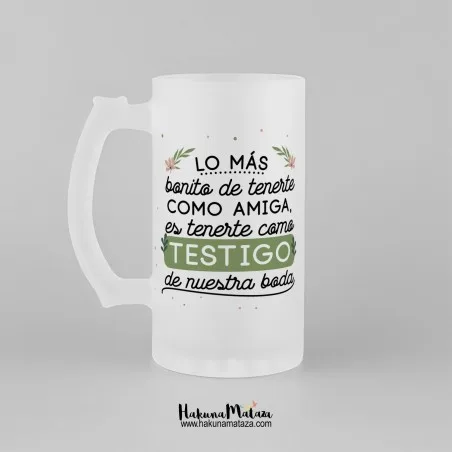 Jarra de cristal personalizada - Lo más bonito | Hakuna Mataza