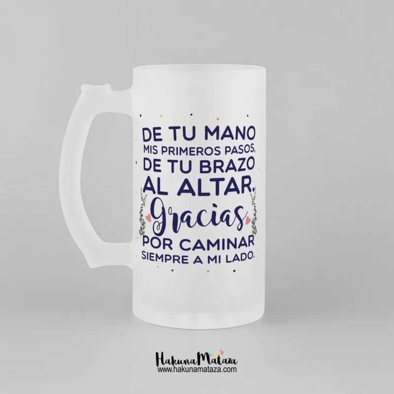 Jarra de cristal personalizada - De tu mano | Hakuna Mataza