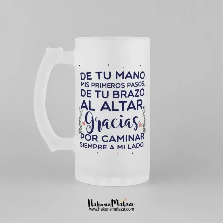 Jarra de cristal personalizada - De tu mano | Hakuna Mataza