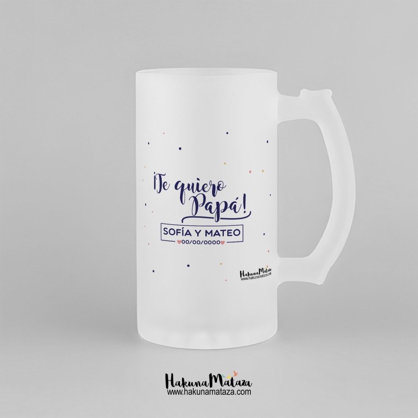 Jarra de cristal personalizada - De tu mano Jarra de cristal personalizada - De tu mano