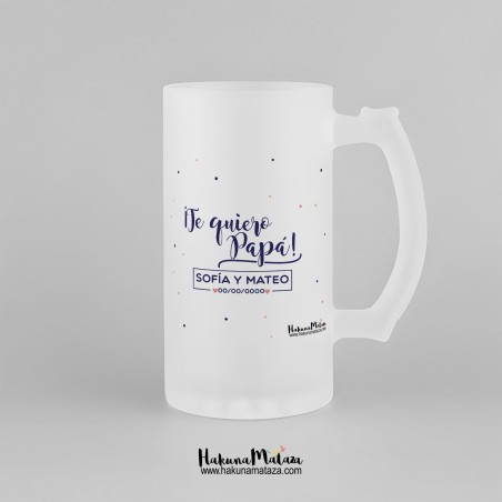 Jarra de cristal personalizada - De tu mano Jarra de cristal personalizada - De tu mano