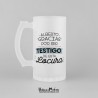 Jarra de cristal personalizada - Testigo de esta locura