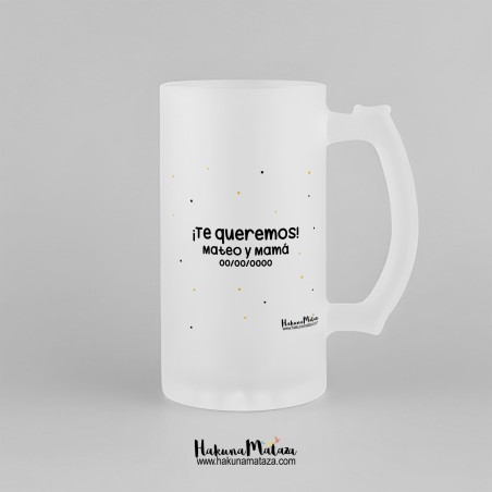 Jarra de cristal personalizada - El mejor padre / madre Jarra de cristal personalizada - El mejor padre / madre