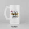 Jarra de cristal personalizada - Papá perruno
