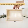 Hucha de madera personalizada - Para hacer realidad todos nuestros planes