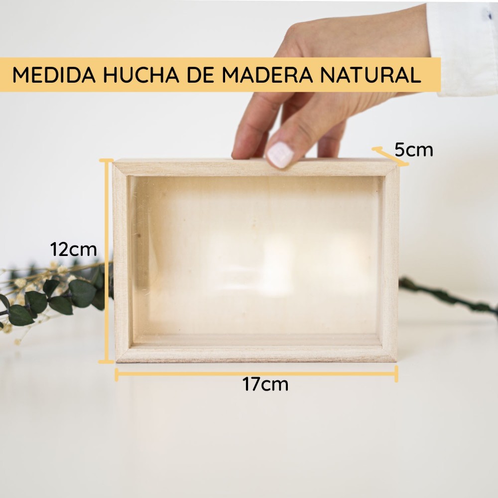 🥰 Hucha de madera ▷ PERSONALIZADA - moñaditas