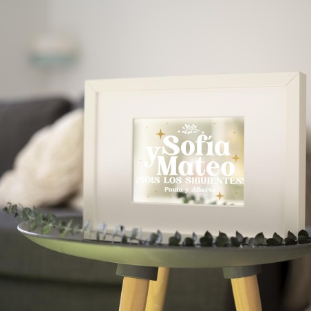 Marco espejo boda - ¡Sois los siguientes! Marco espejo boda - ¡Sois los siguientes!