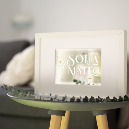 Marco espejo - Nombres con fecha Marco espejo - Nombres con fecha