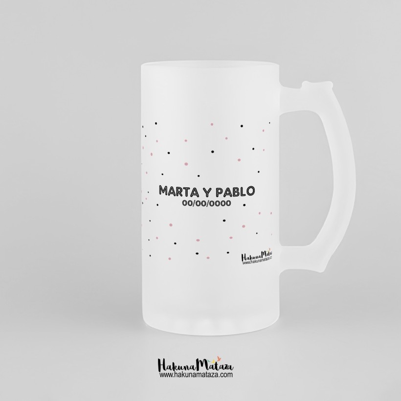 Jarra de cristal personalizada - La vida es un bonito Jarra de cristal personalizada - La vida es un bonito