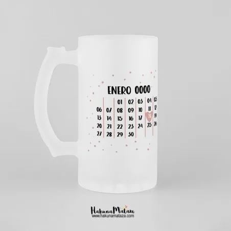 Jarra de cristal personalizada - Fecha especial | Hakuna Mataza