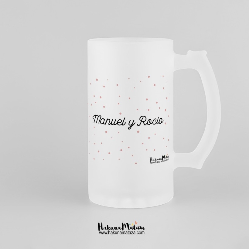 Jarra de cristal personalizada - Fecha especial Jarra de cristal personalizada - Fecha especial