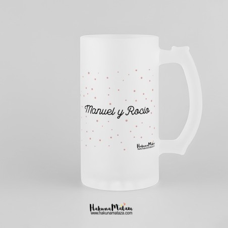 Jarra de cristal personalizada - Fecha especial Jarra de cristal personalizada - Fecha especial